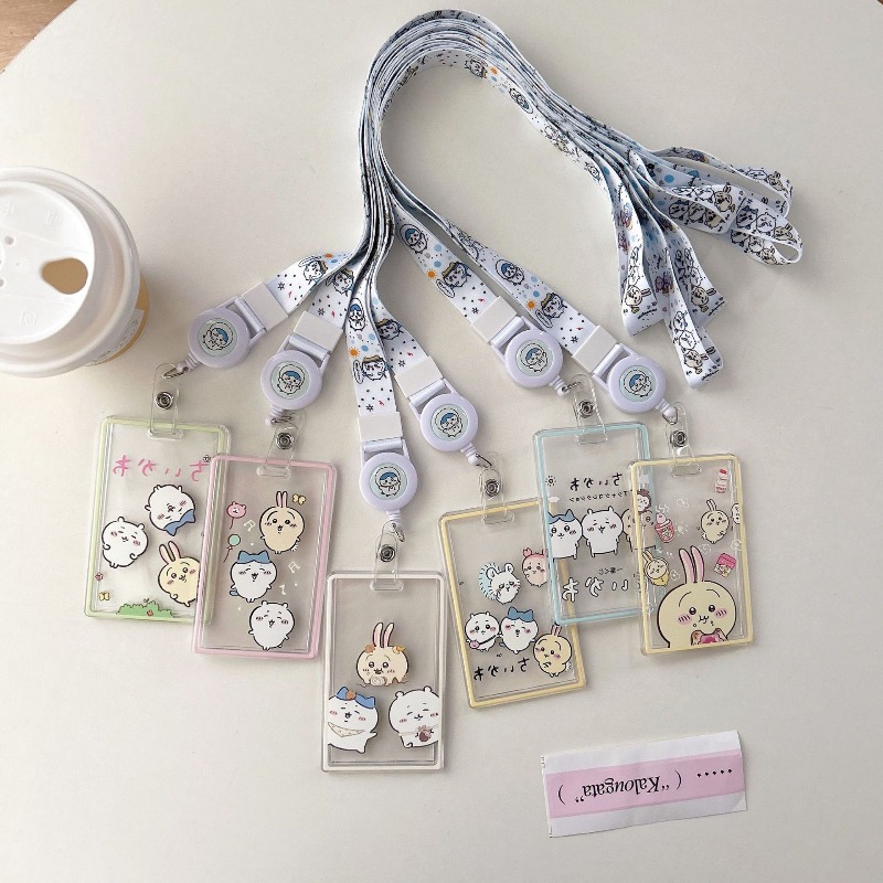 Meal Prep Bag - Schattige Cartoon Chiikawa Transparante Kaarthouders Studenten