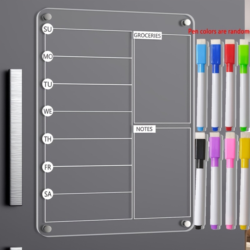 Meal Plan Notepad - Acryl Magnetisch Menu Bord voor de