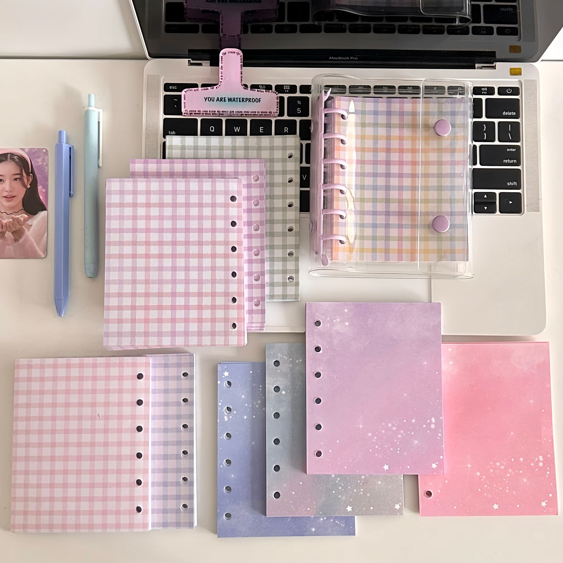 Meal Plan Notepad - A7 Verbreding Kleurrijk Notitieboekje Navulling Spiraalbinder