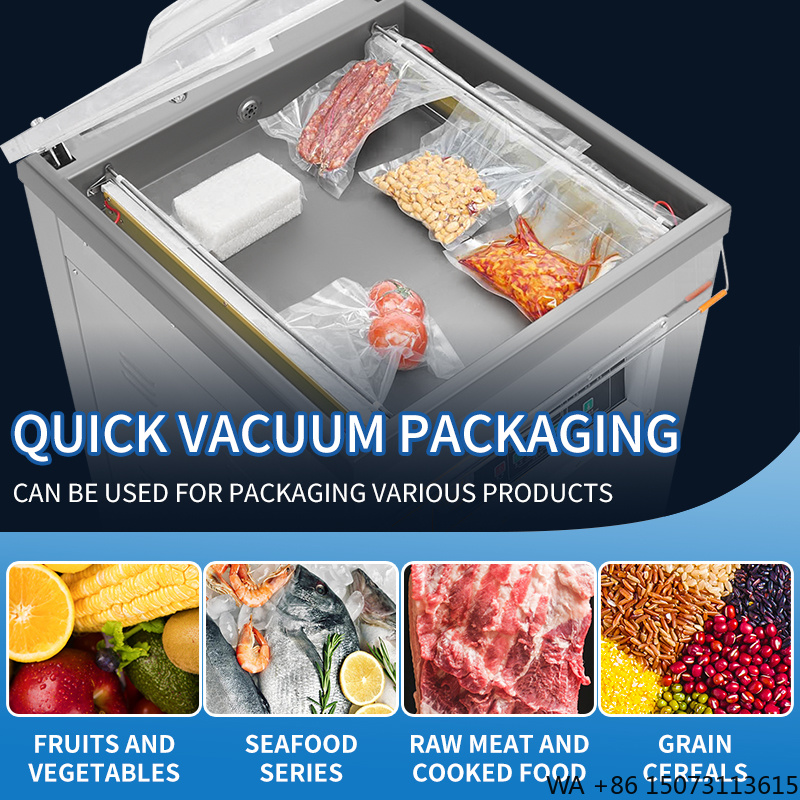 Meal Prep Bag - DZ-500 Verticale Enkelkamer Vacuümverpakkingsmachine Semi-automatisch met