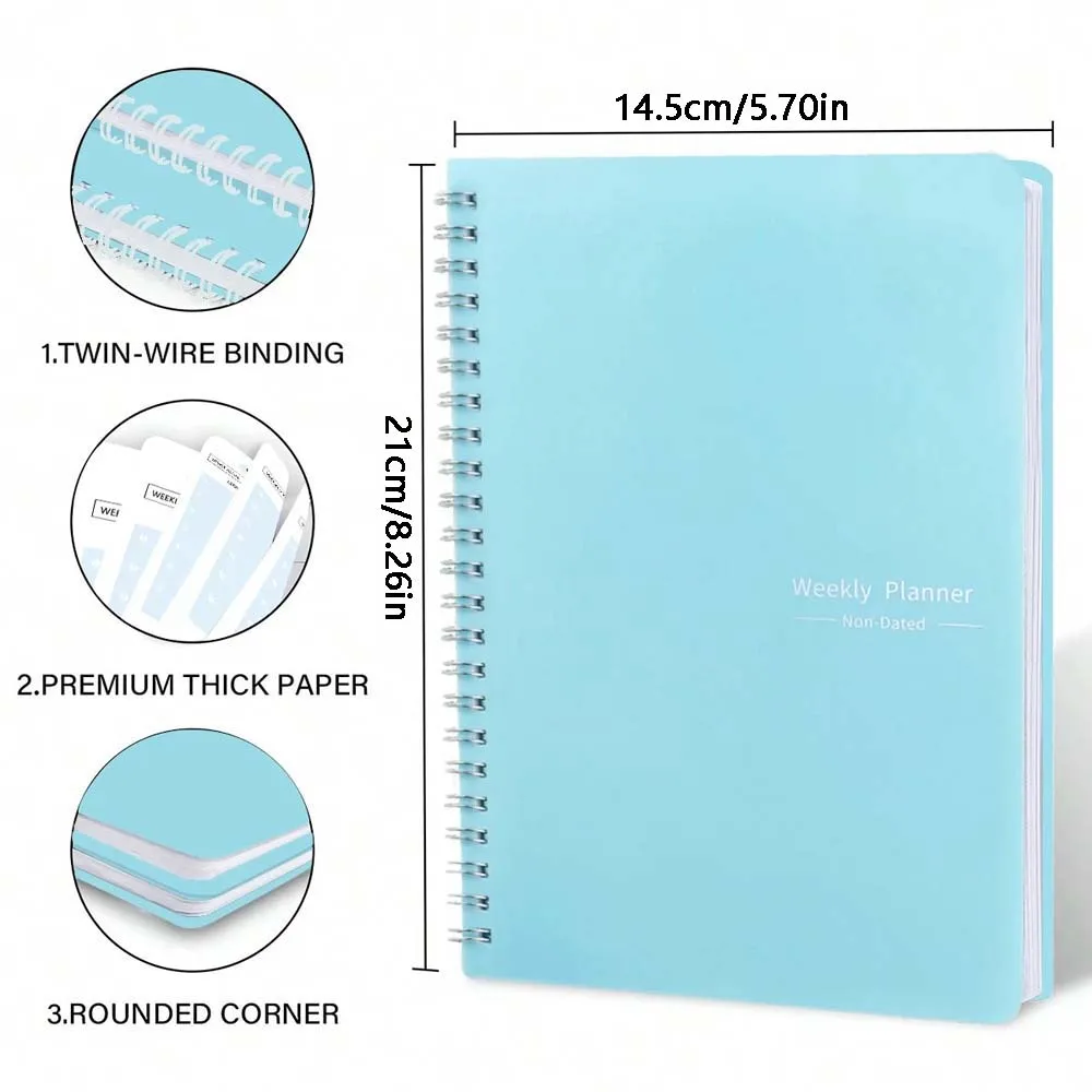 A5 Weekplanner met spiraal, da - Meal Plan Notepad recensie en prijs
