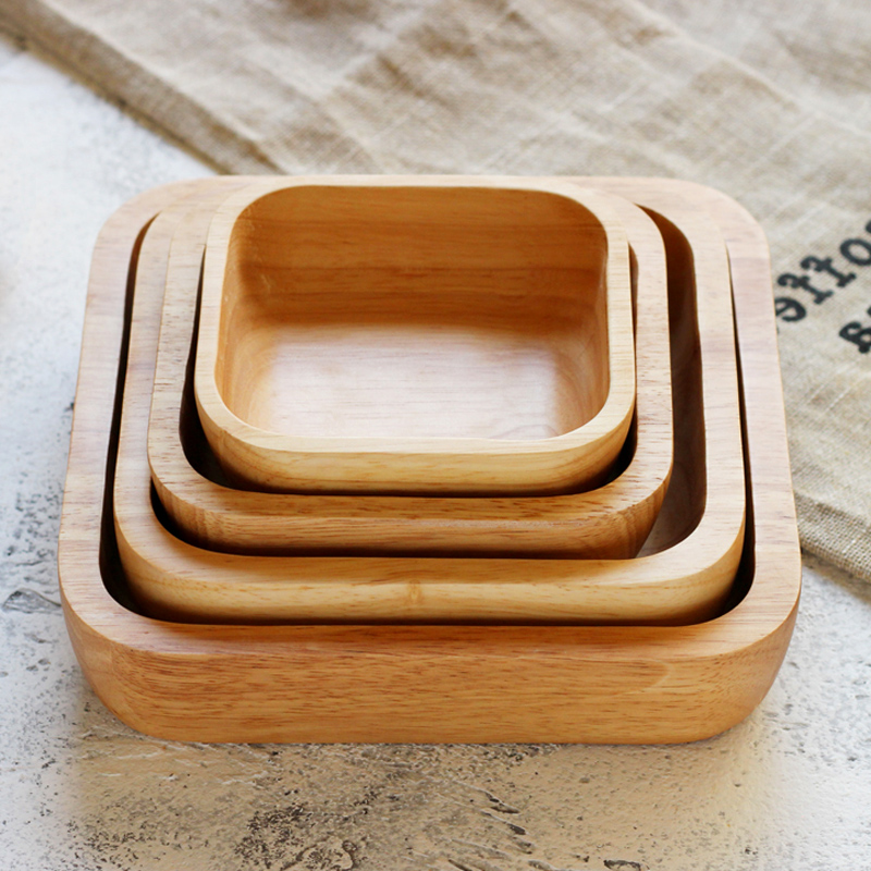 1Pc Vierkante Hout Kom 4 Size  - Meal Prep Bowl recensie en prijs