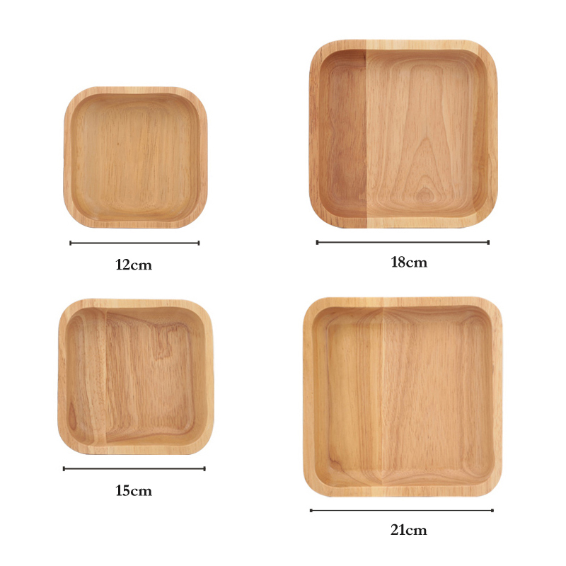 1Pc Vierkante Hout Kom 4 Size  - Meal Prep Bowl recensie en prijs