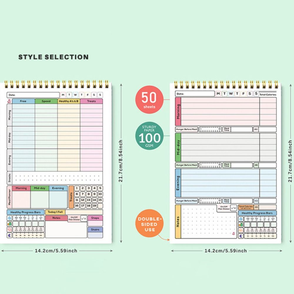 Nieuwe A5 Dagelijkse Caloriete - Meal Plan Notepad recensie en prijs