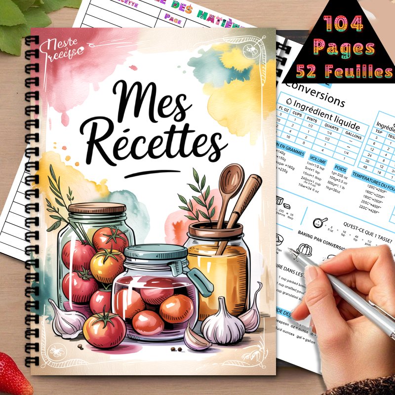 A5 Frans speciaal receptenboek - Meal Plan Notepad recensie en prijs