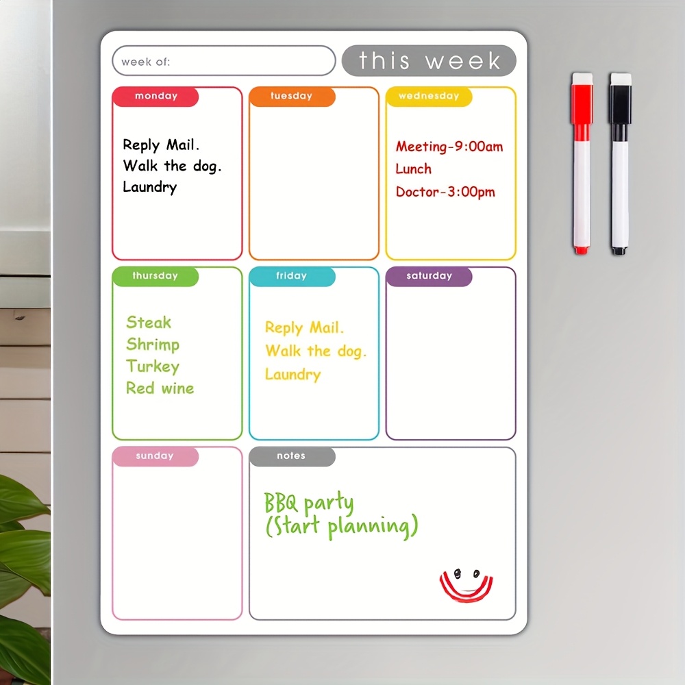 A4 magnetische weekplanner, ui - Meal Plan Notepad recensie en prijs