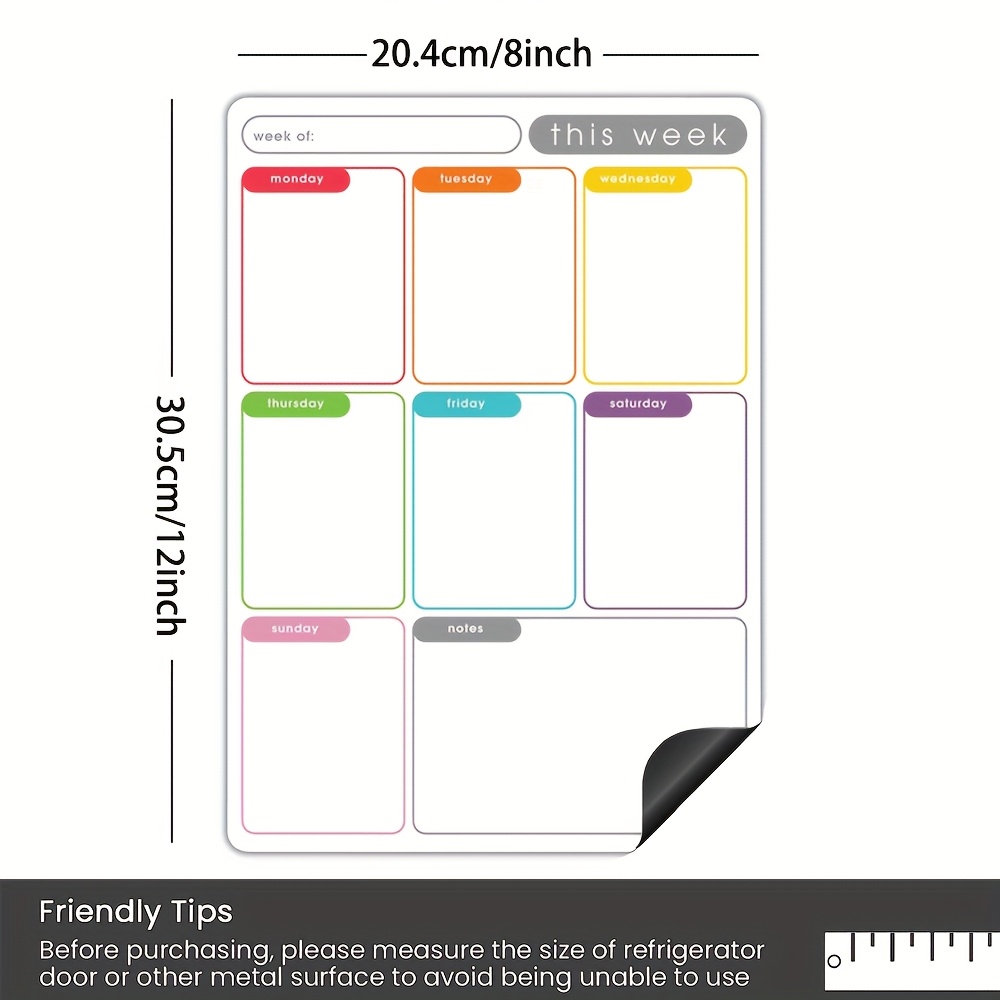 A4 magnetische weekplanner, ui - Meal Plan Notepad recensie en prijs