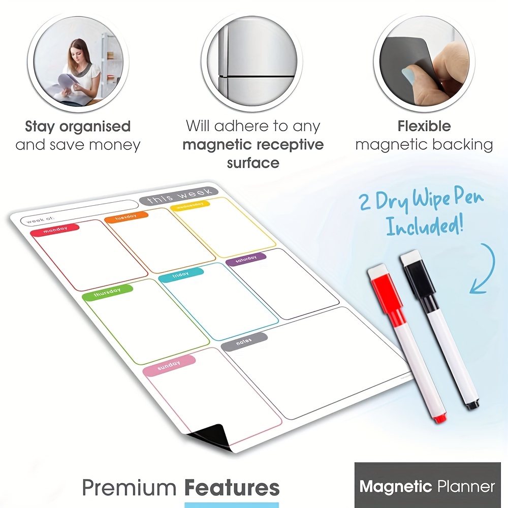 A4 magnetische weekplanner, ui - Meal Plan Notepad recensie en prijs