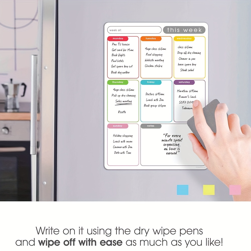 A4 magnetische weekplanner, ui - Meal Plan Notepad recensie en prijs