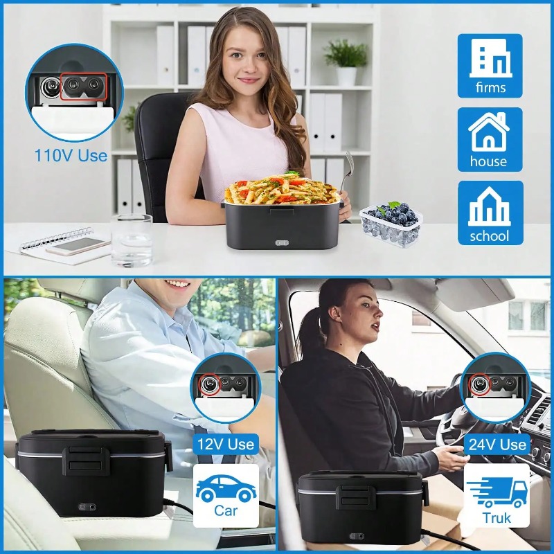 100W Elektrisch Verwarmde Lunc - Meal Prep Bag recensie en prijs