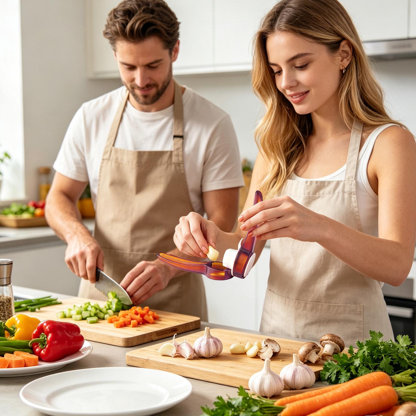 Multifunctionele knoflookpers  - Meal Prep Restaurant recensie en prijs
