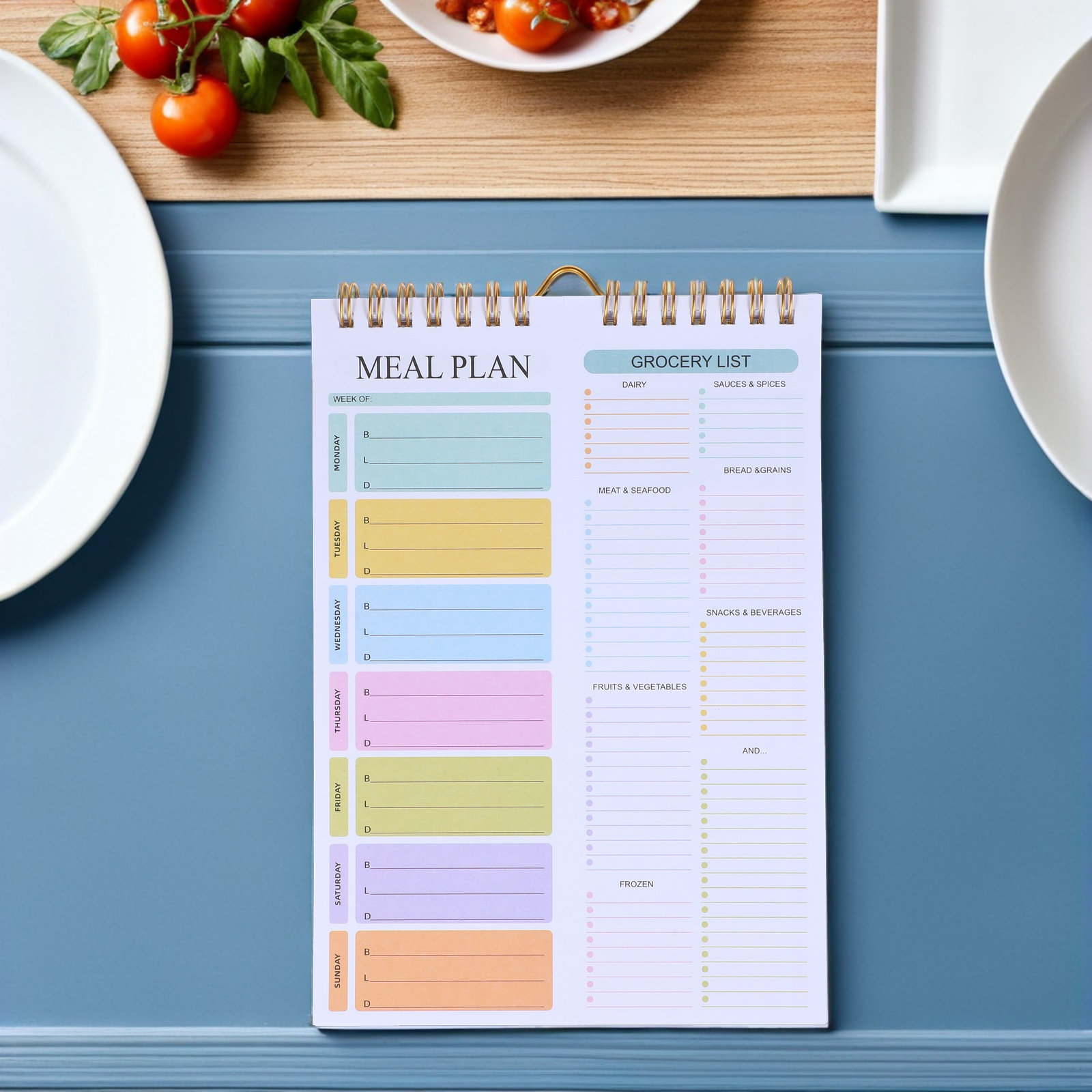 A5 weekplanner met spiraalbind - Meal Prep Weekly recensie en prijs