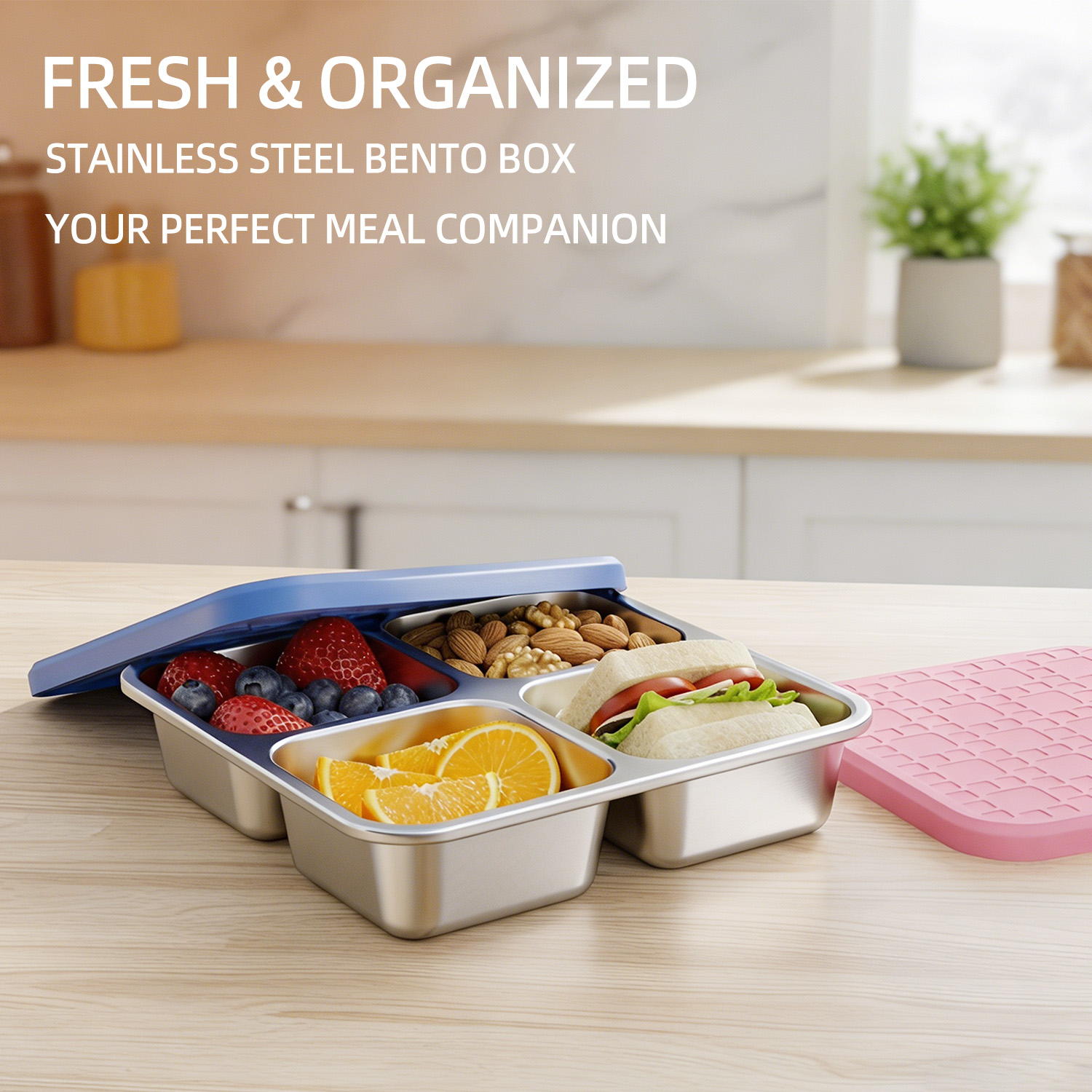 304 roestvrijstalen lunchbox m - Meal Prep Bowl recensie en prijs