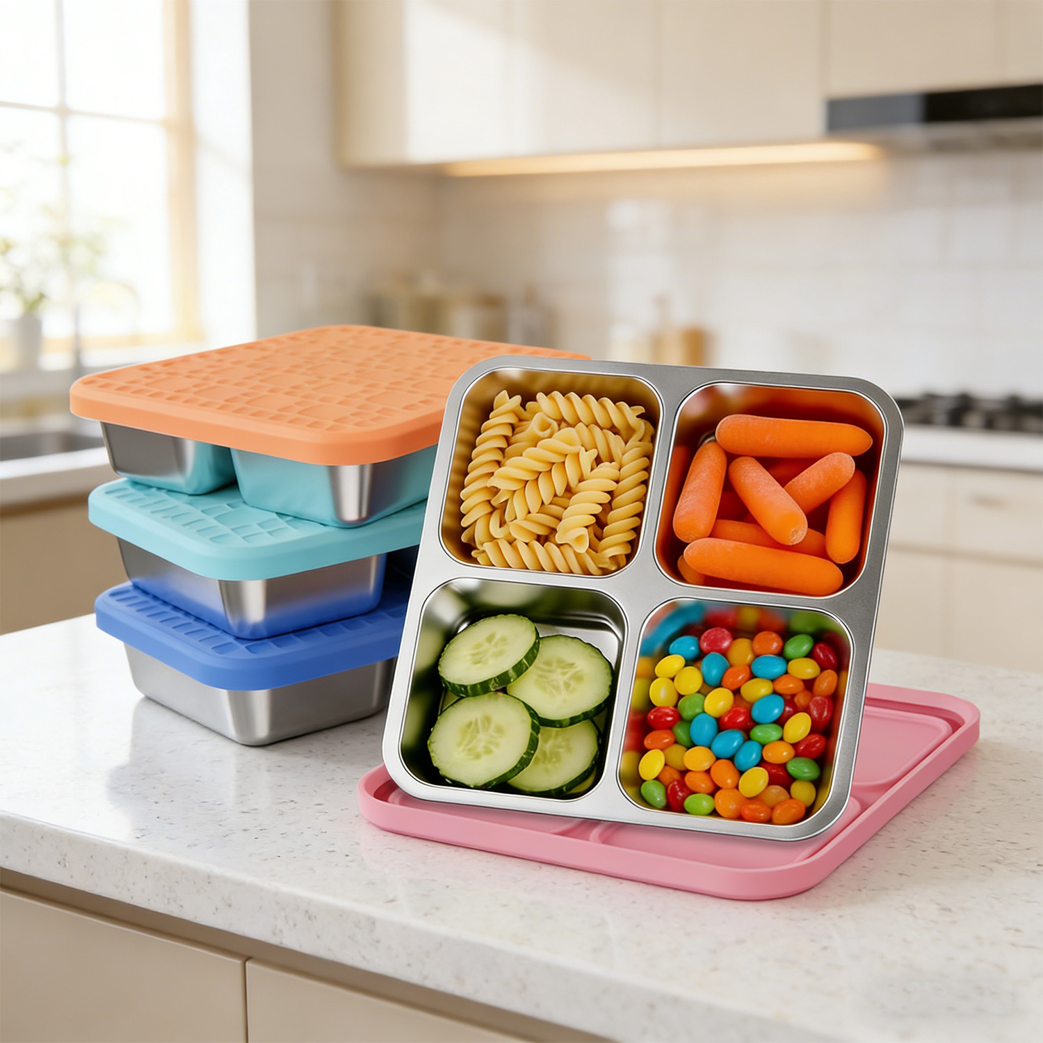 304 roestvrijstalen lunchbox m - Meal Prep Bowl recensie en prijs